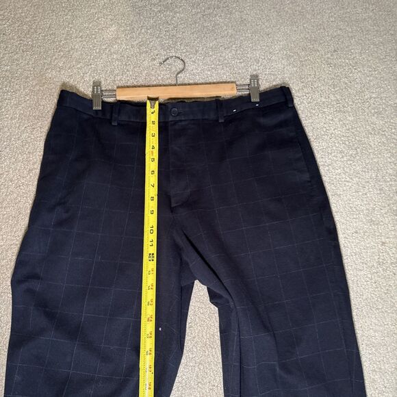 Uniqlo Smart Ankle Pants 2-Way Stretch Black Patterned 321-453395 | XL 36-39 - Picture 8 of 13